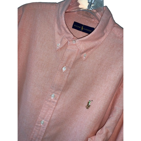 Ralph Lauren Other - Ralph Lauren mens long sleeve button down shirt size large orange